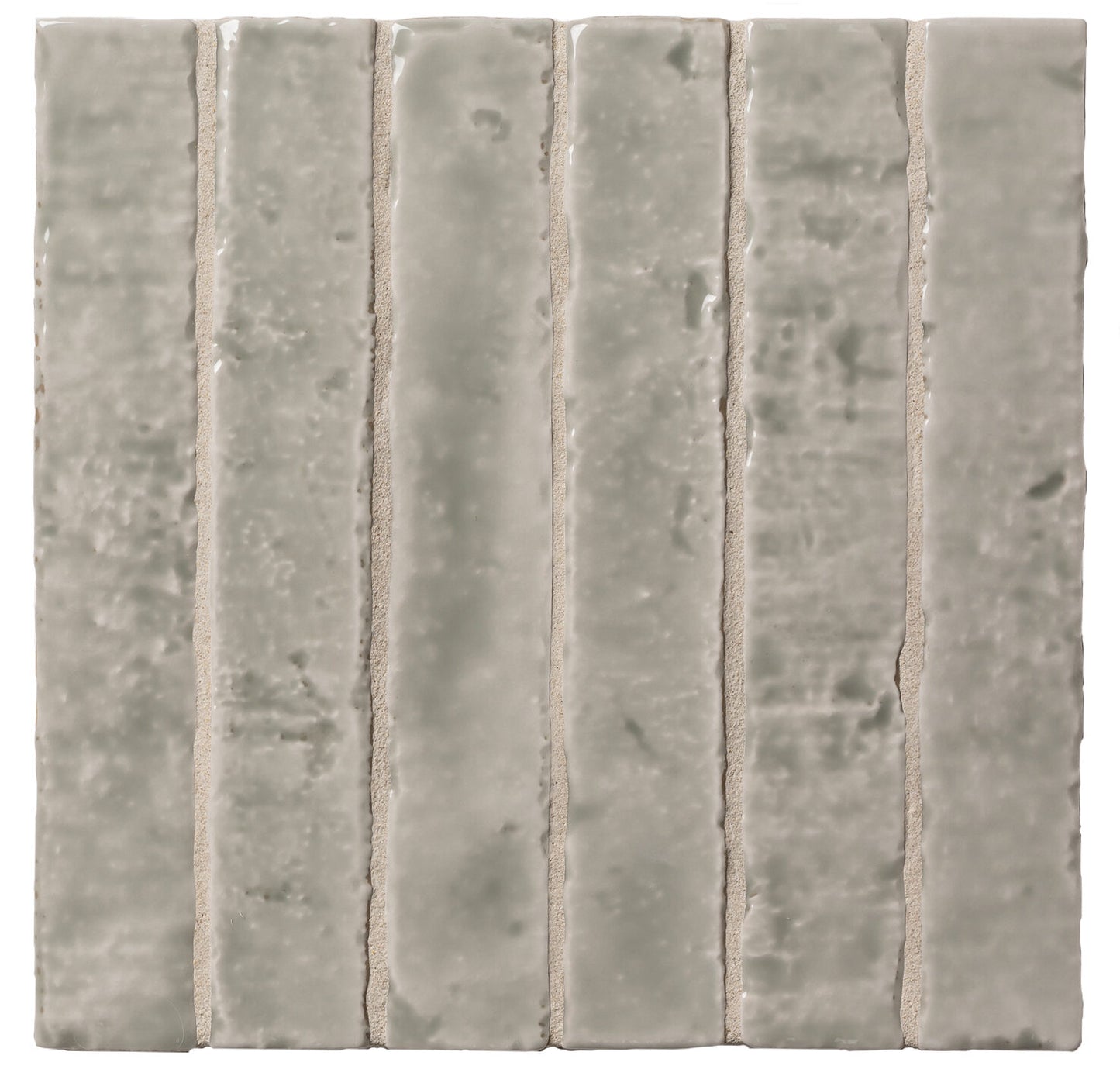 Brutalist Olive 2x10 Glossy Ceramic Subway Tile Backsplash