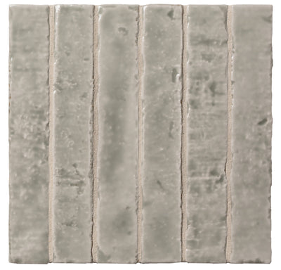 Brutalist Olive 2x10 Glossy Ceramic Subway Tile Backsplash