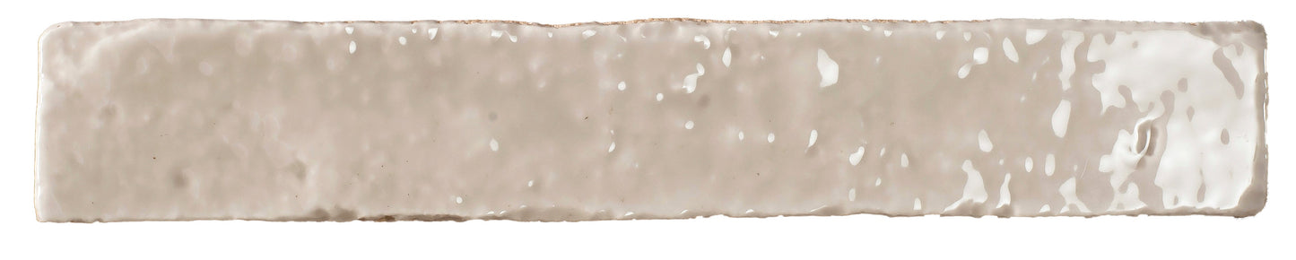 Brutalist Stone 2x10 Glossy Ceramic Subway Tile Backsplash