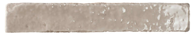 Brutalist Stone 2x10 Glossy Ceramic Subway Tile Backsplash