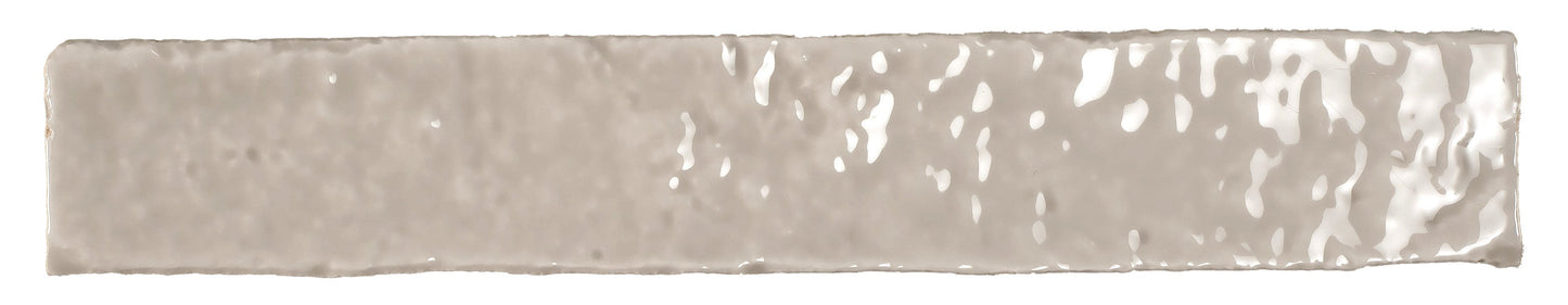 Brutalist Stone 2x10 Glossy Ceramic Subway Tile Backsplash