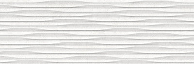 Cluny White Decor 13"x40" Matte Porcelain Tile