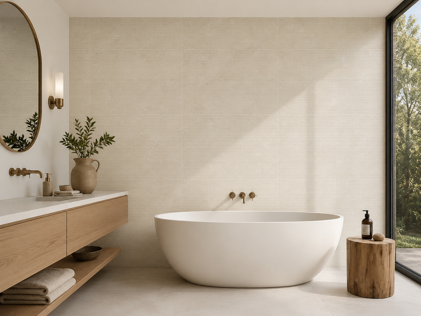 Capital Oat Decor 24"x48" Matte Finish Porcelain Tile