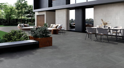 Creative Dark Grey 24"x24" Porcelain Pavers – 2cm Matte Outdoor Deck Tiles