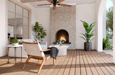 Trex Lineage Carmel 1"x6"x20 ft. Groove Edge Decking Board