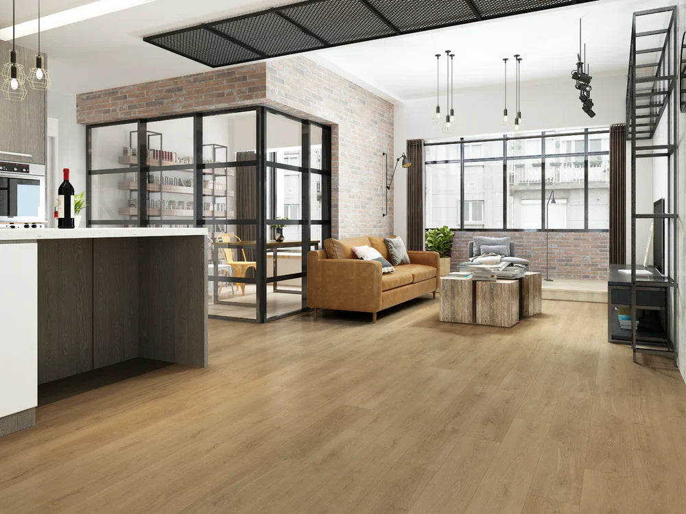 Biyork Hydrogen-5 Cashmere 7"x48"x5mm Vinyl Flooring