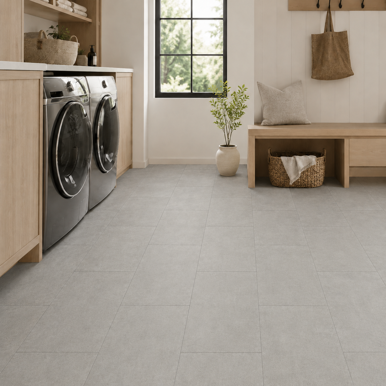 Cemento Grigio 12x24 Matte Finish Porcelain Concrete Tile