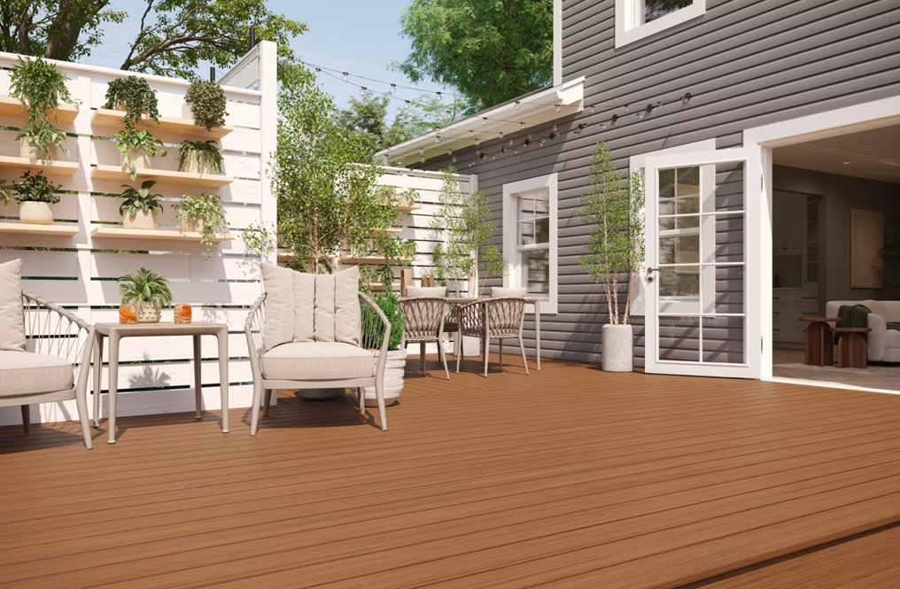Trex Cinnamon Cove 1"x6"x20 ft. Groove Edge Decking Board