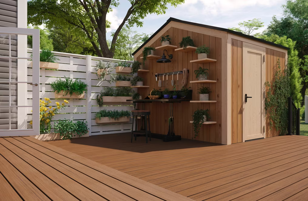 Trex Cinnamon Cove 1"x6"x12 ft. Groove Edge Decking Board