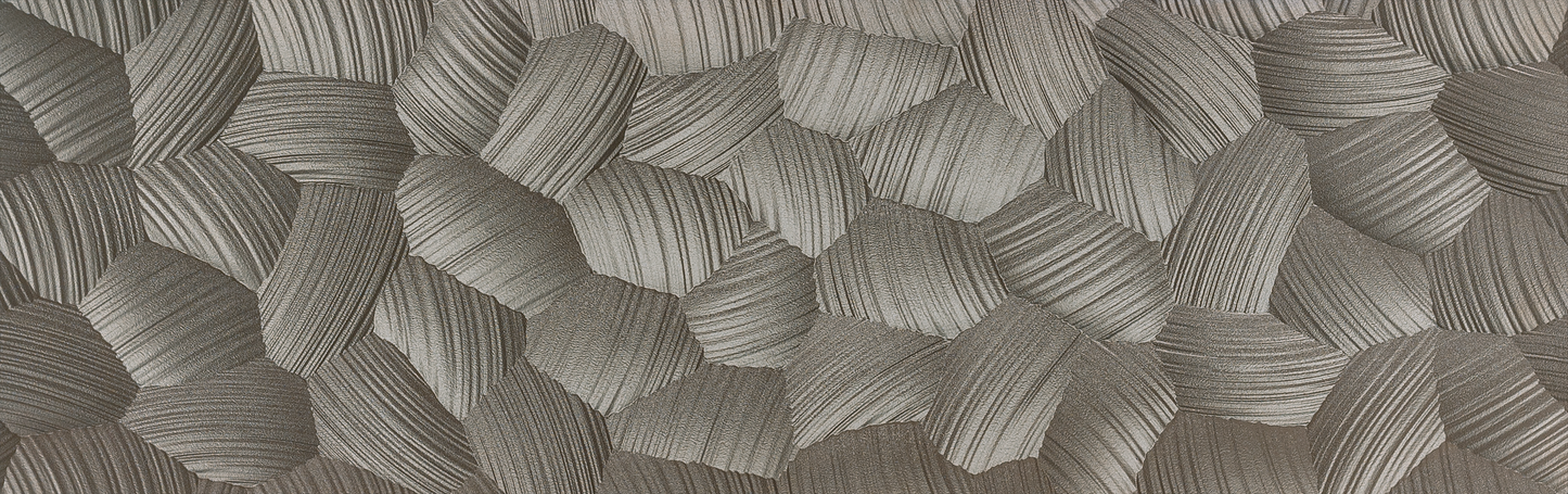 Circle Acero 12x40 Matte Finish Decorative Ceramic Wall Tile