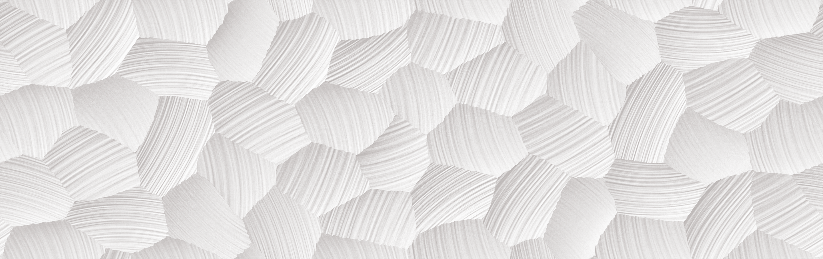 Circle Blanco 12x40 Matte Decorative Ceramic Wall Tile
