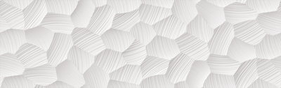 Circle Blanco 12x40 Matte Decorative Ceramic Wall Tile