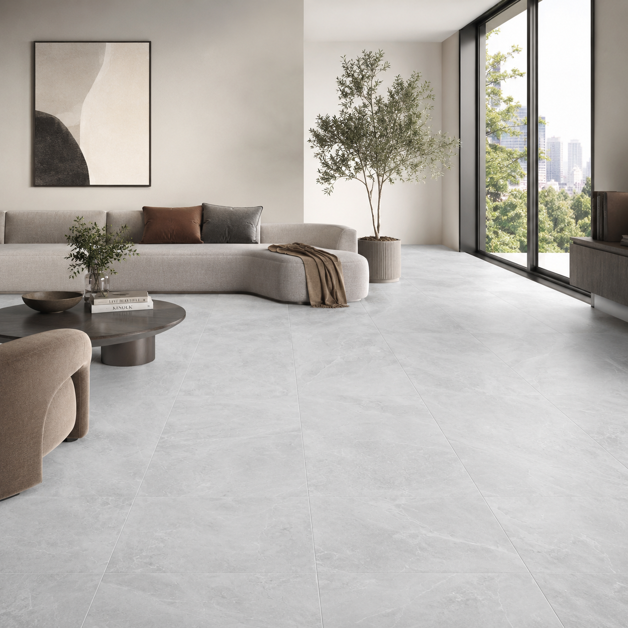 Core Light Grey 24x48 Matte Finish Porcelain Tile