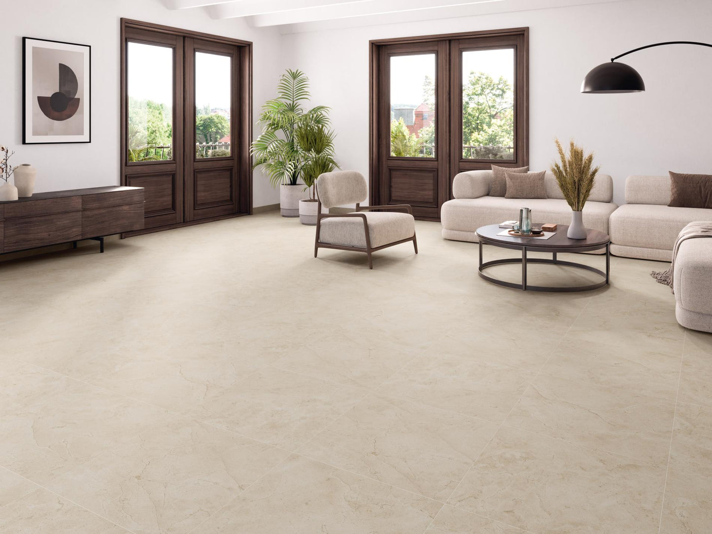 Crema Marfil Cream 24"x48" Matte Porcelain Tile
