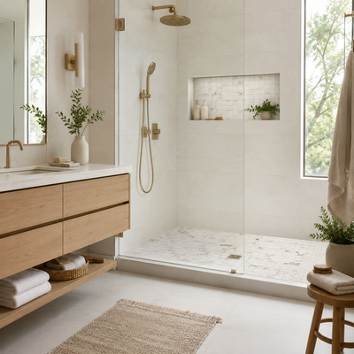 Emporio Calacatta Mosaic 2x2 Matte Marble Look Porcelain Tile