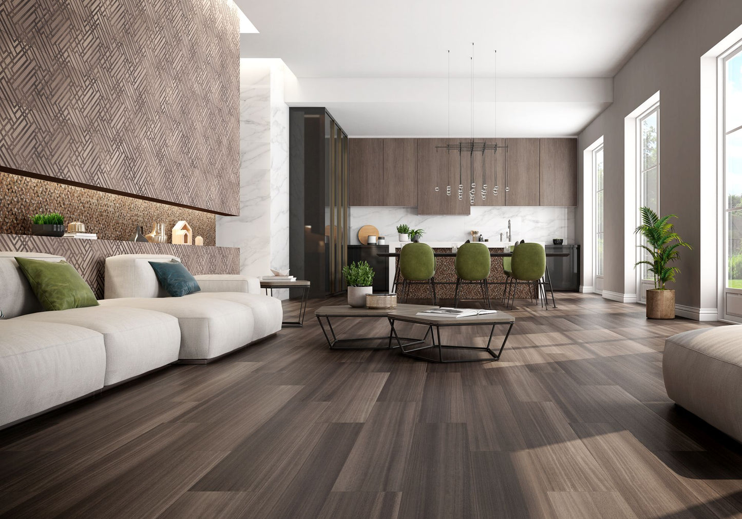 Eukalypt Cacao 8x48 Matte Finish Wood Look Porcelain Tile