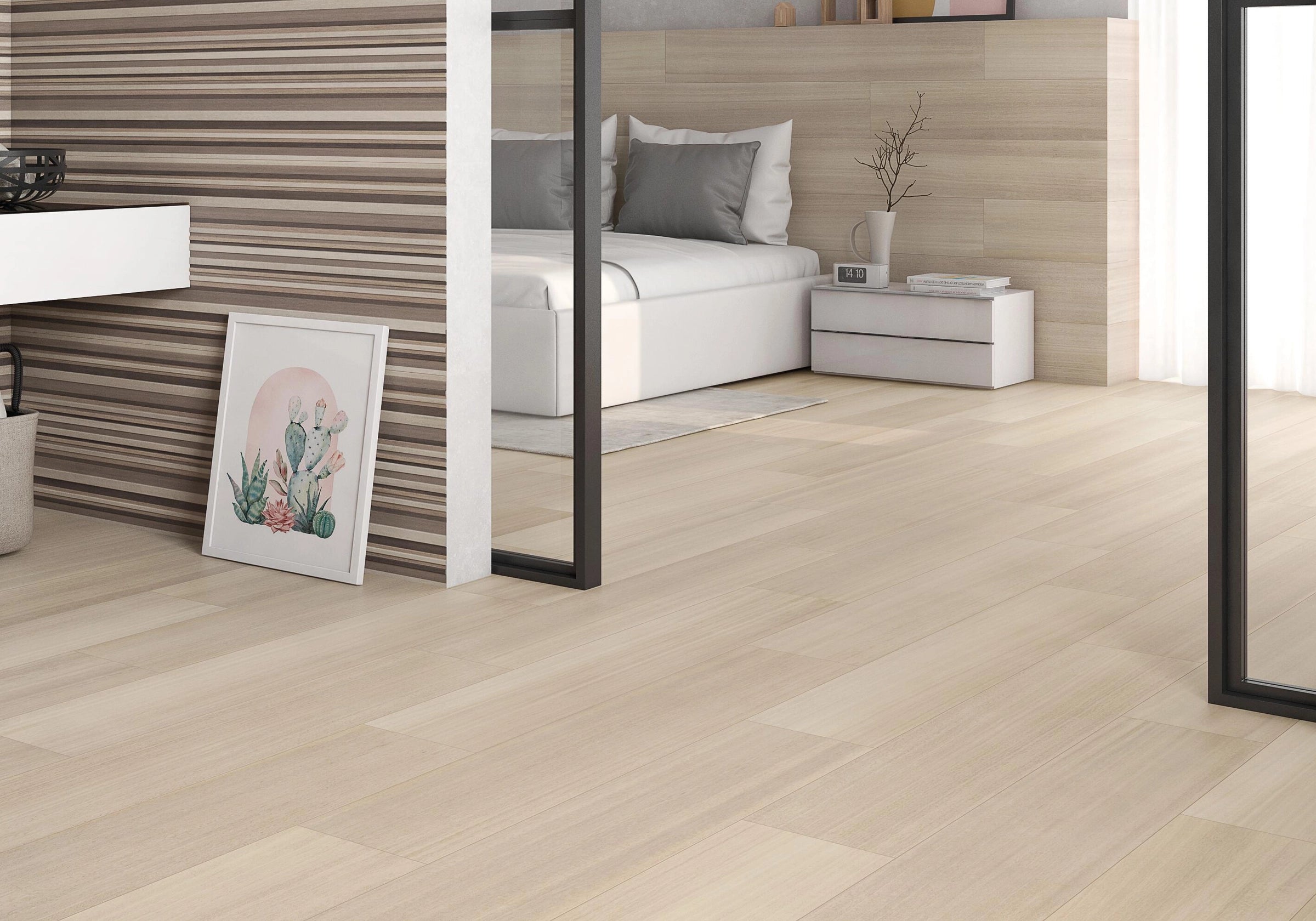 Eukalypt Crema 8x48 Matte Finish Wood Look Porcelain Tile