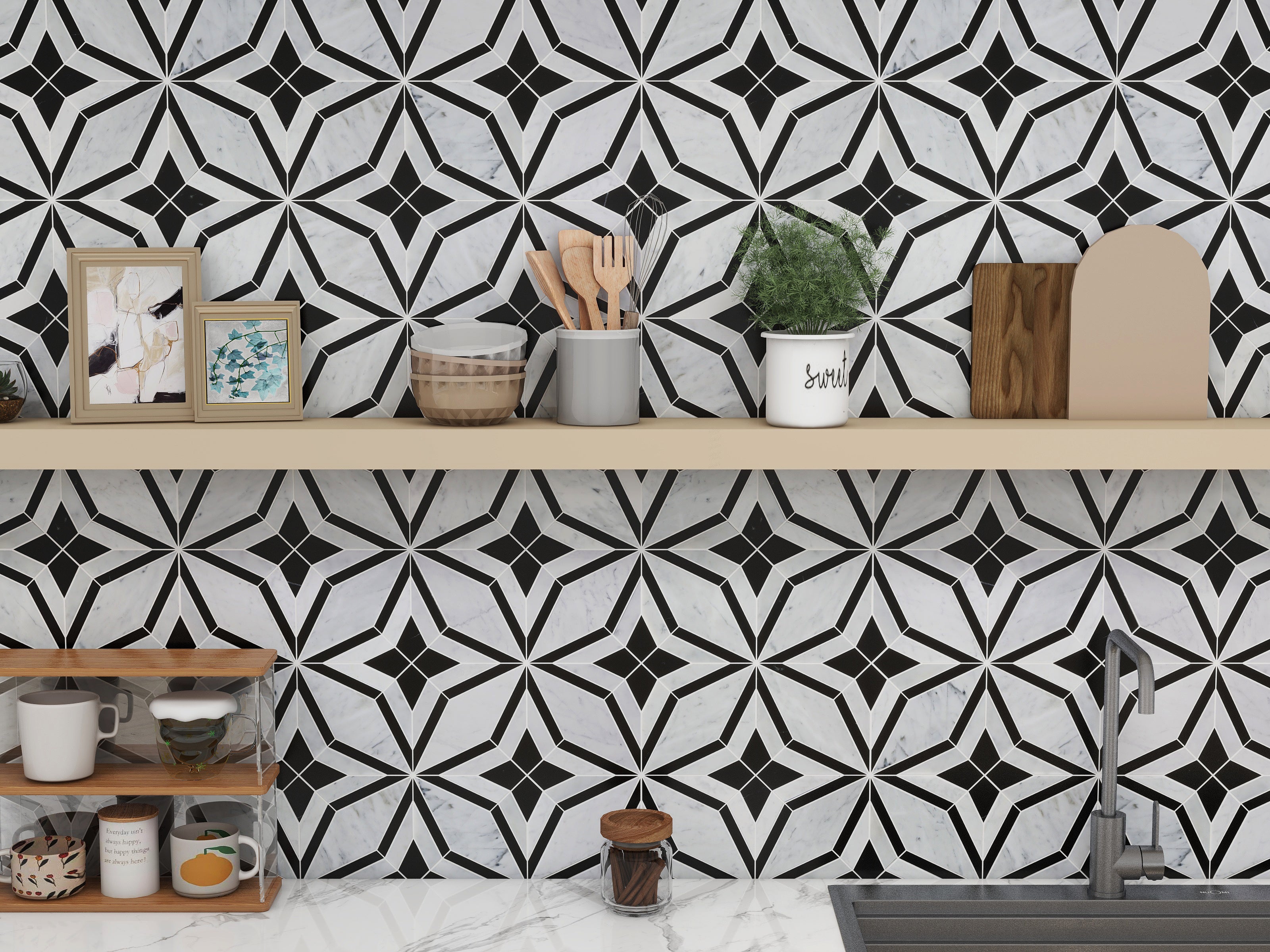 Floral Carr/Marquina 12