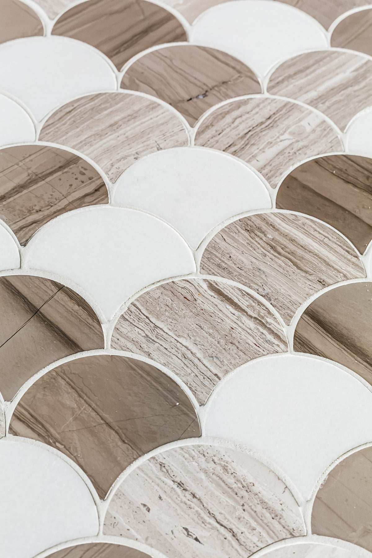 Fishtail Mix Polished Mosaic Tile