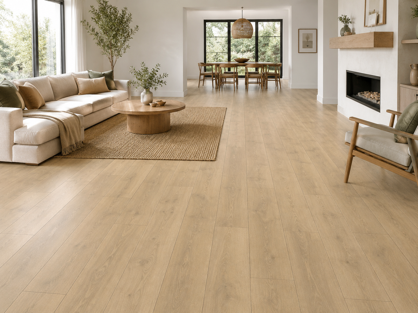 Eurostyle Flax Yosemite Oak 7"x50"x10mm Laminate Flooring