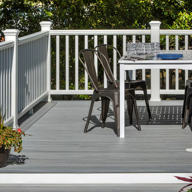Trex Enhance Foggy Wharf 1"x6"x12 ft. Groove Edge Decking Board