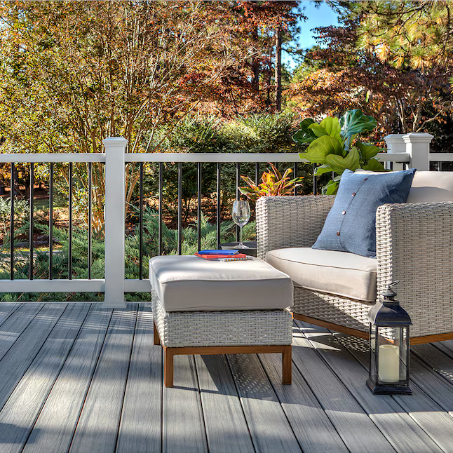 Trex Enhance Foggy Wharf 1"x6"x20 ft. Groove Edge Decking Board