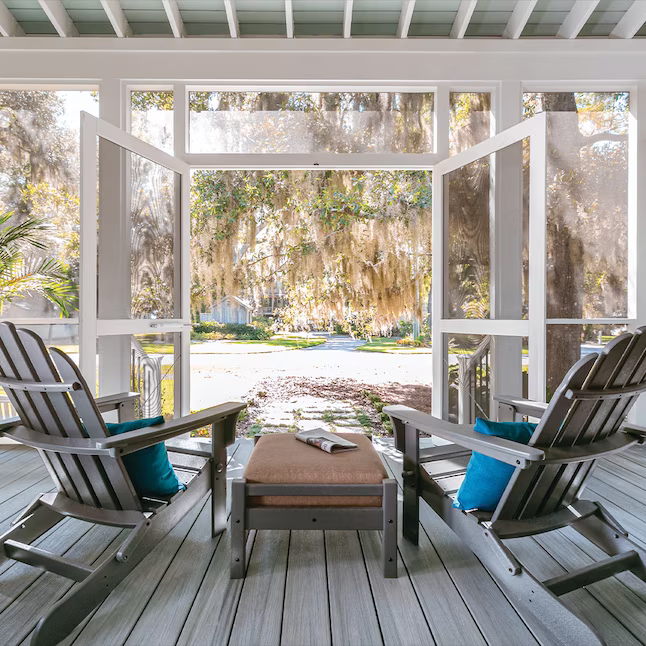 Trex Enhance Foggy Wharf 1"x6"x12 ft. Groove Edge Decking Board