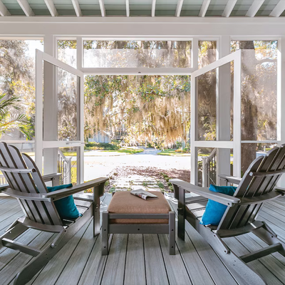 Trex Enhance Foggy Wharf 1"x6"x12 ft. Groove Edge Decking Board