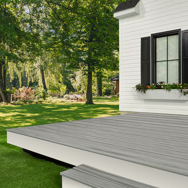 Trex Enhance Foggy Wharf 1"x6"x12 ft. Groove Edge Decking Board