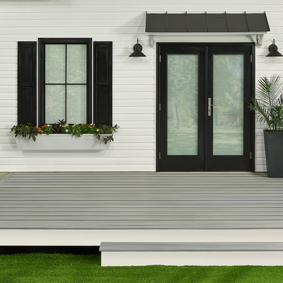 Trex Enhance Foggy Wharf 1"x6"x12 ft. Groove Edge Decking Board