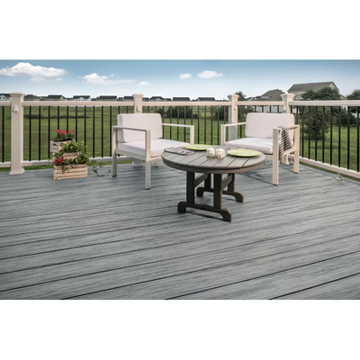Trex Enhance Foggy Wharf 1"x6"x16 ft. Groove Edge Decking Board