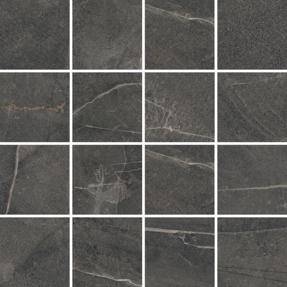 Gardena Nero Mosaic 3x3 Matte Finish Porcelain Tile
