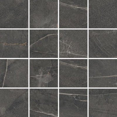 Gardena Nero Mosaic 3x3 Matte Finish Porcelain Tile