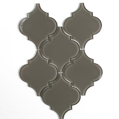 Glass Morrocon Smoke Backsplash Tile