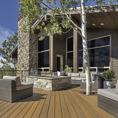 Trex Havana Gold 1"x6"x16 ft. Groove Edge Decking Board