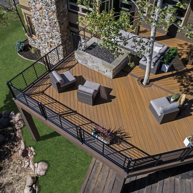 Trex Havana Gold 1"x6"x20 ft. Groove Edge Decking Board