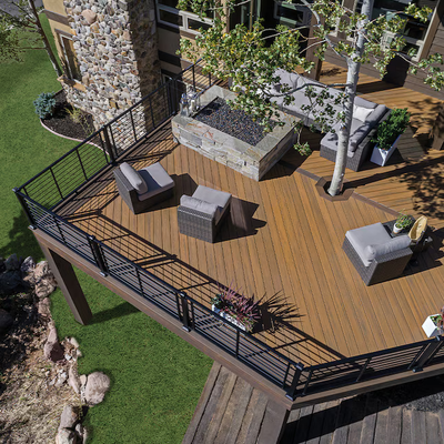Trex Havana Gold 1"x6"x20 ft. Groove Edge Decking Board