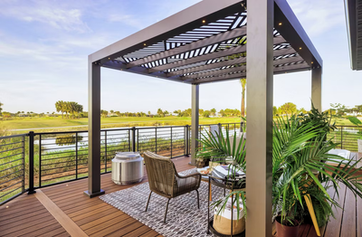 Trex Havana Gold 1"x6"x16 ft. Groove Edge Decking Board