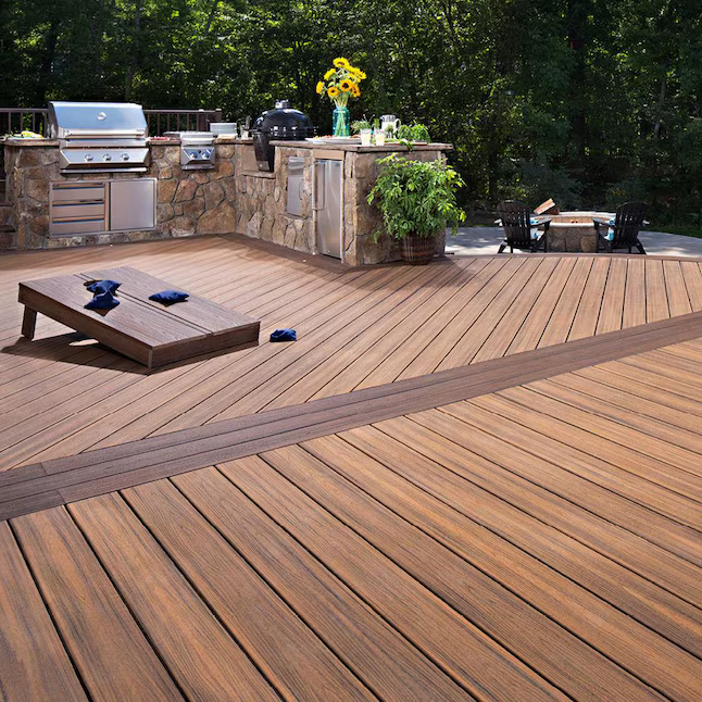 Trex Havana Gold 1"x6"x20 ft. Groove Edge Decking Board
