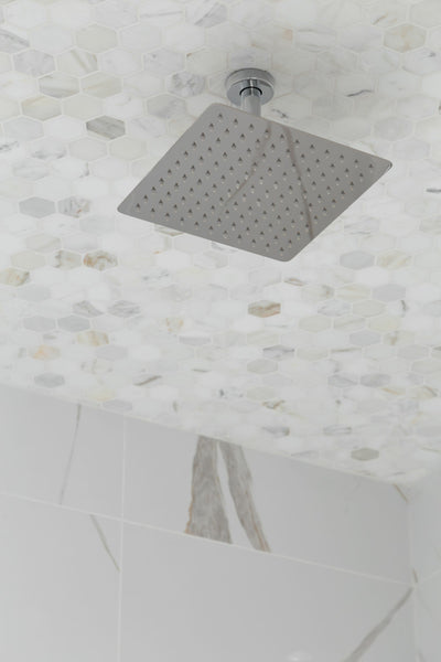 Hex Calacatta Gold 2x2 Polished Finish Marble Mosaic