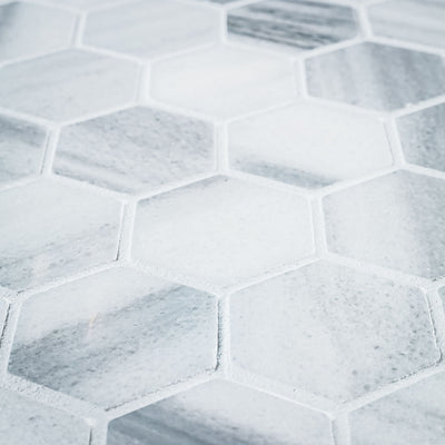 Hex Marmara 2x2 Polished Finish Marble Mosaic