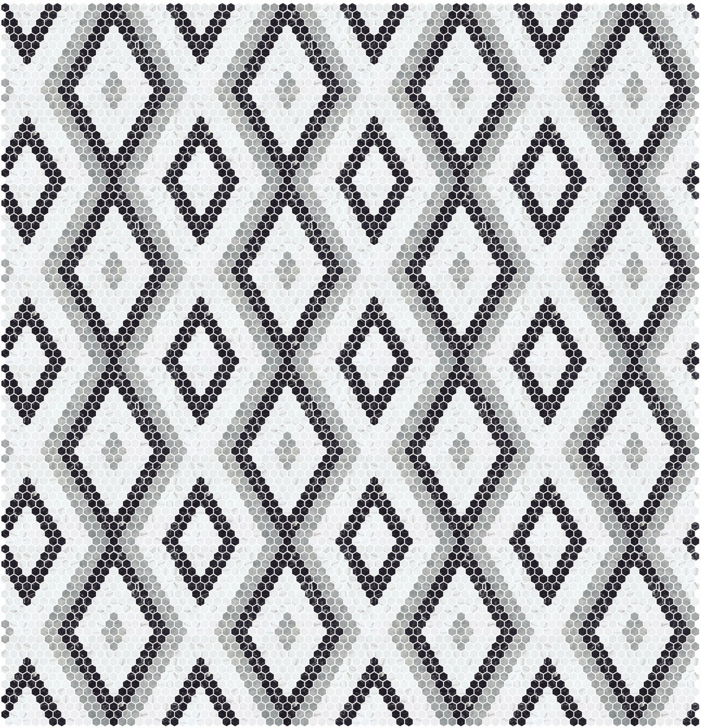 Hex Pattern 11 Matte Finsih Mosaic