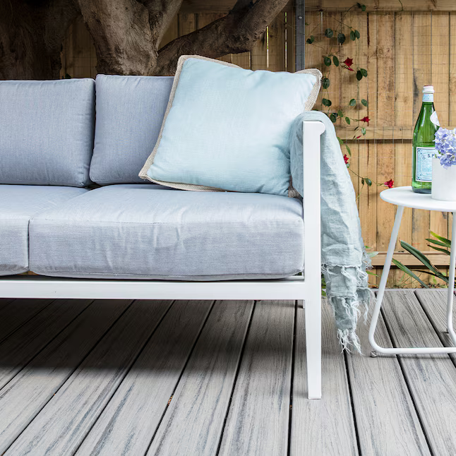 Trex Island Mist 1"x6"x12 ft. Groove Edge Decking Board