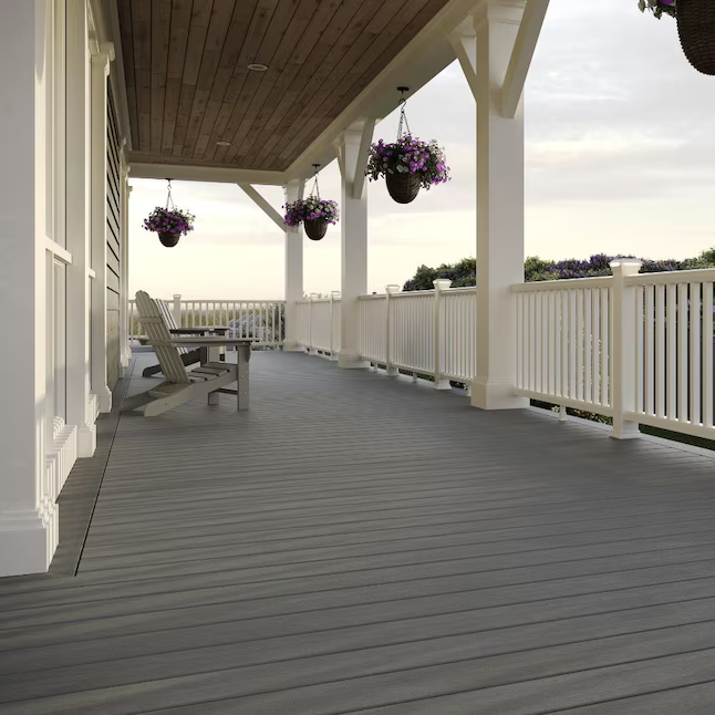 Trex Island Mist Lineage 1"x6"x16 ft. Groove Edge Decking Board