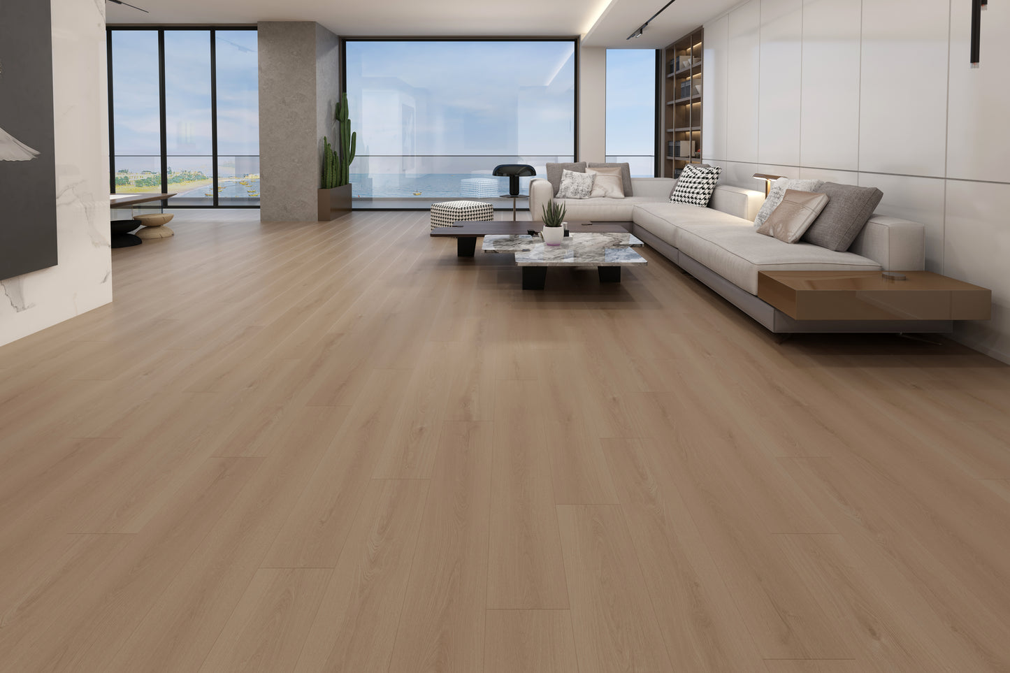 Latipac Natural Stone Oak 8"x48"x12mm HDF Laminate Flooring