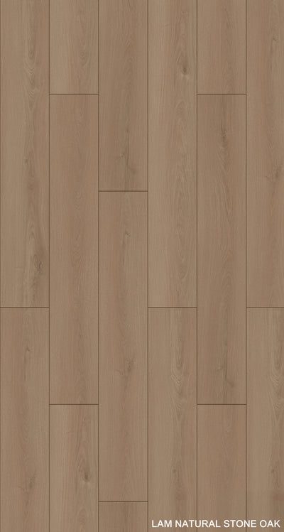 Latipac Natural Stone Oak 8"x48"x12mm HDF Laminate Flooring