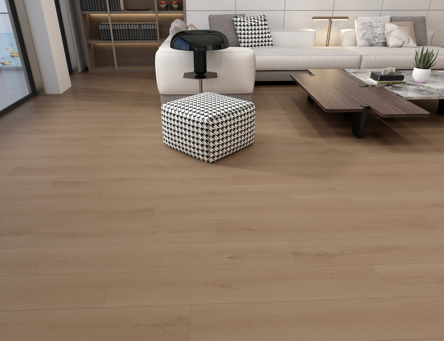 Latipac Natural Stone Oak 8"x48"x12mm HDF Laminate Flooring