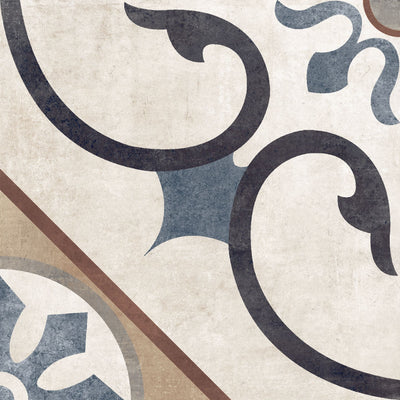 London Soho 8x8 Matte Finish Porcelain Patterned Tile