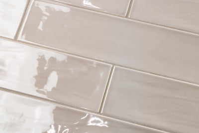 Maiolica Linen 3x12 Polished Finish Subway Tile Backsplash