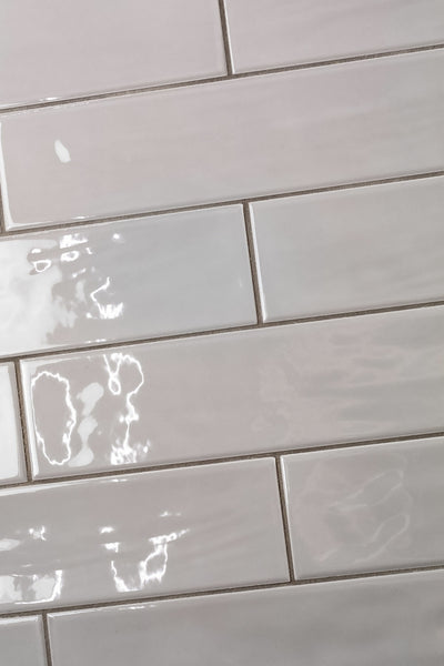 Maiolica Pearl 3x12 Polished Finish Subway Tile Backsplash